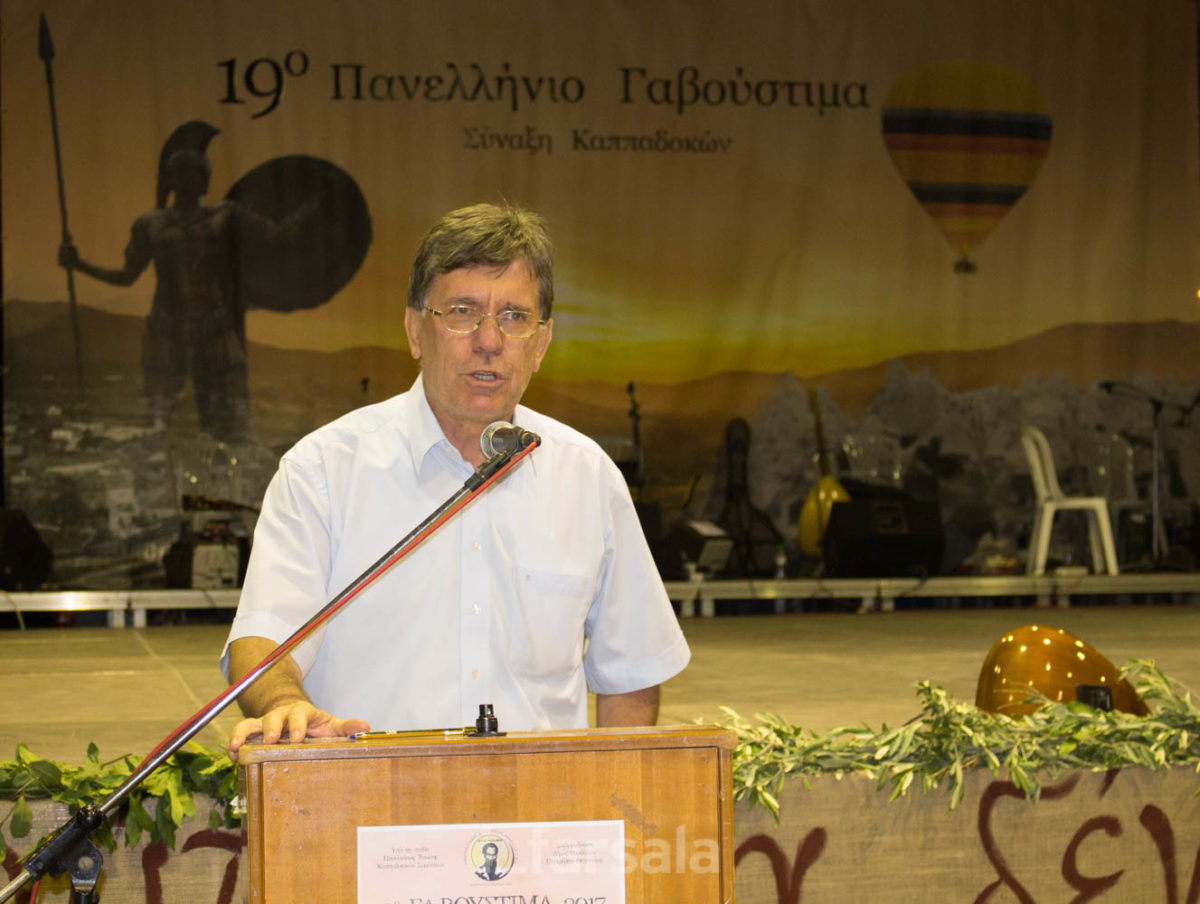 Κεντρική ομιλία του Νίκου Τσιλιμίγκα στα Φάρσαλα