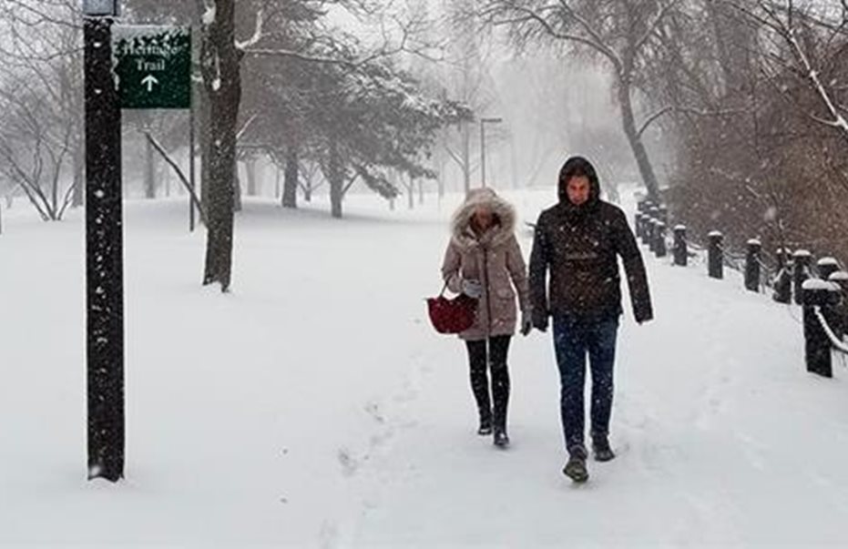 The is much snow in winter