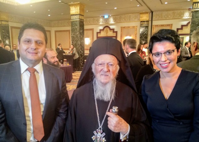 Με τον Πατριάρχη Βαρθολομαίο η Μαρία Γαλλιού