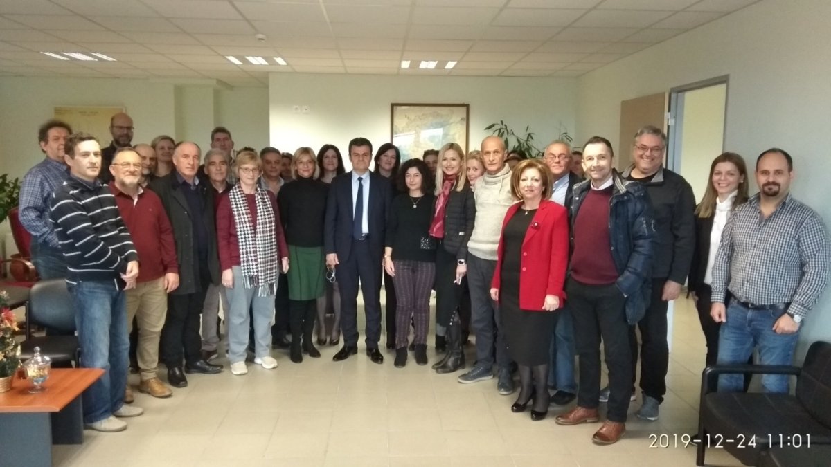 Δέχθηκε ευχές ο αντιπεριφερειάρχης Χρήστος Καλομπάτσιος