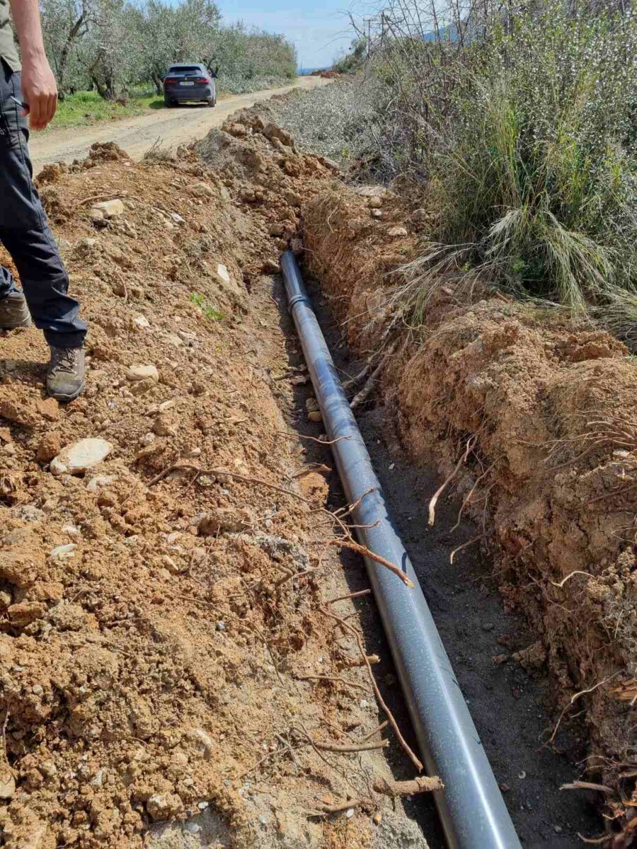 Υπόγειο αρδευτικό δίκτυο 13,7 χλμ στη Ραψάνη κατασκευάζει η Περιφέρεια Θεσσαλίας